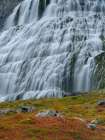 Iceland. Waterfall Dynjandi in Borgarfjordur during autumn. Art Print